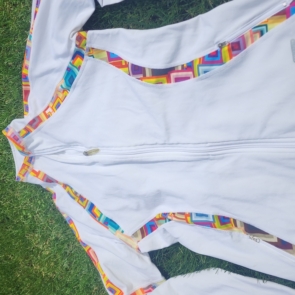 Women's Multicolor Trim Jacket - Picture 8 of 8